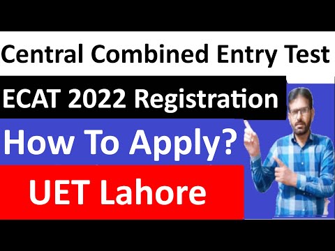 ECAT 2022/Central Combined Test 2022/UET Admissions Test 2022/B.Sc Engineering Admission Test 2022