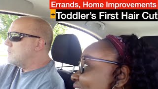 Home Improvements | Toddler&#39;s First Hair Cut and Errands | Jamaican Things | Vlogs