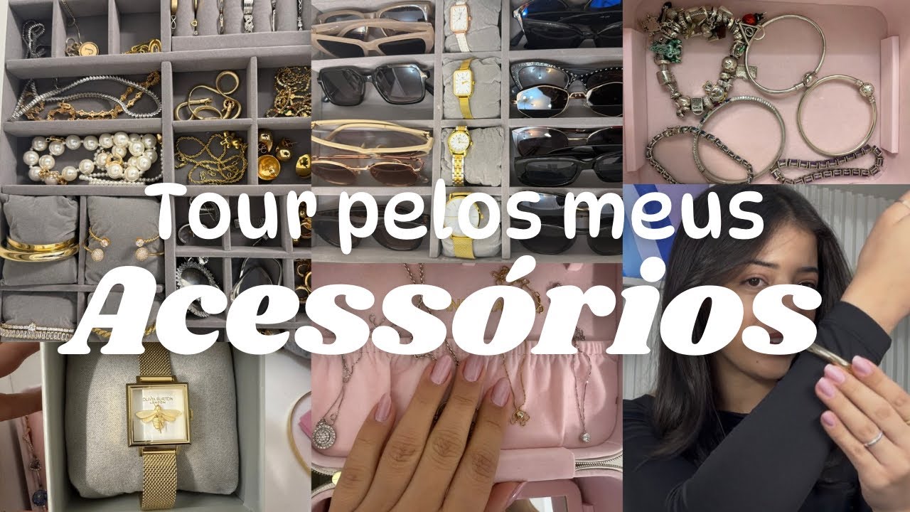 TOUR PELOS MEUS ACESSÓRIOS! TODOS OS MEUS COLARES, BRINCOS, ANÉIS…