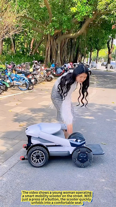 A Thoughtful Gift for Her Parents! This Smart Scooter Is a Game-Changer!