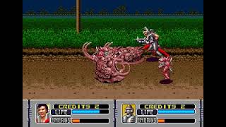 Alien Storm Sega Genesis The Duel Unlocked Hack 1+1P&2P Hard&Hard Longplay