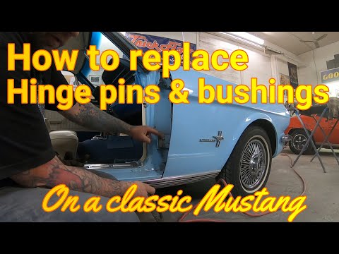 How to replace door hinge pins & bushings on a classic car 