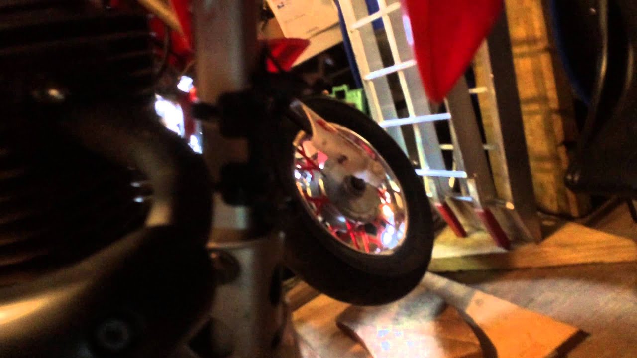 Mylaps transponder holder on Crf100