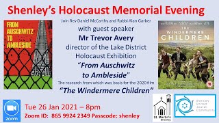 Shenley Holocaust Memorial Day 2021 with Trevor Avery The Windermere Children