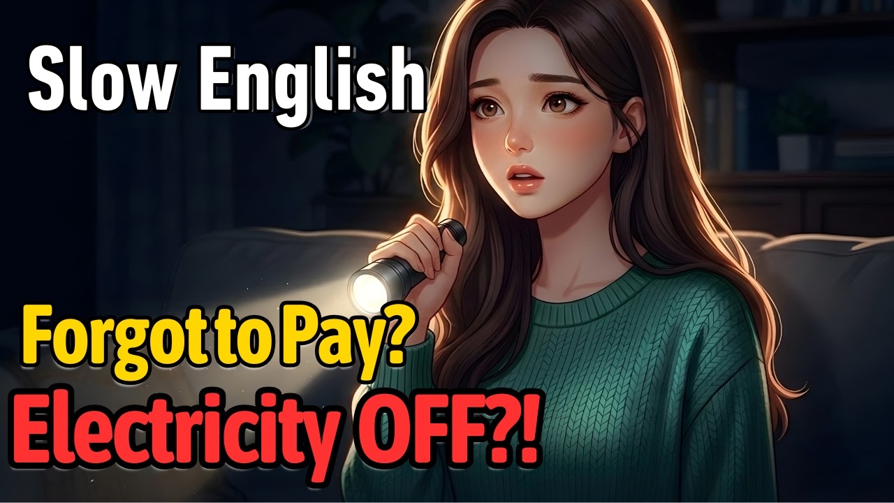 When You Forget a Bill in America | Simple English Conversation (A1–A2)