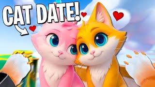 Going on a CAT DATE with my WIFE! (I am Cat VR Multiplayer)