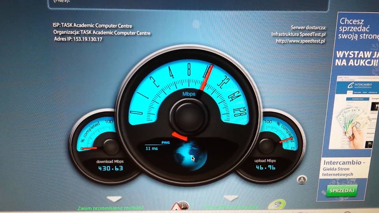 fibre optic download speed test