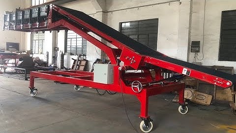 100KG Load Telescopic Truck Loading Conveyor for warehouse without loading platform