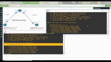 GRE Without IPSec Lab on EVE-NG