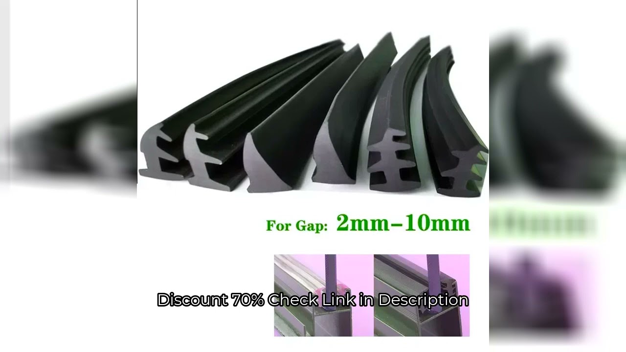 1/5/10M Door and Window Sealing Strip Aluminum Windproof Alloy Fixed Glass Gap Three T Type Fill The
