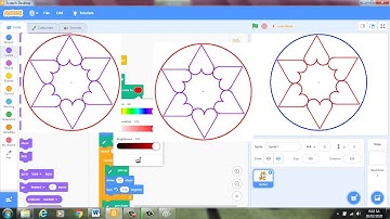 Hướng Dẫn Cách Lập Trình Scratch Vẽ Sáu Trái Tim Nội Tiếp Đường Tròn|VĐD