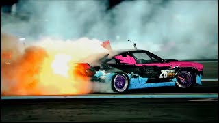 Dramatic Moment: Car Fire at OIDC 2024 Round 1 Drifting Competition