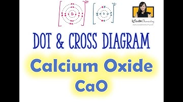 How to draw Dot and Cross diagram of Calcium Oxide Ionic Compound