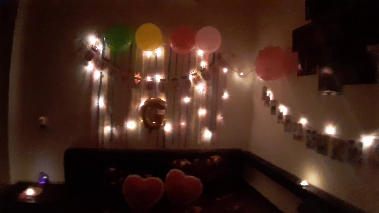 Birthday Decoration on husband birthday 