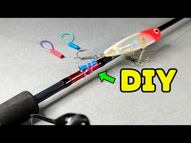 How to make Fishing Rod Easy Secure Hook Holder. DIY Fishing. 
