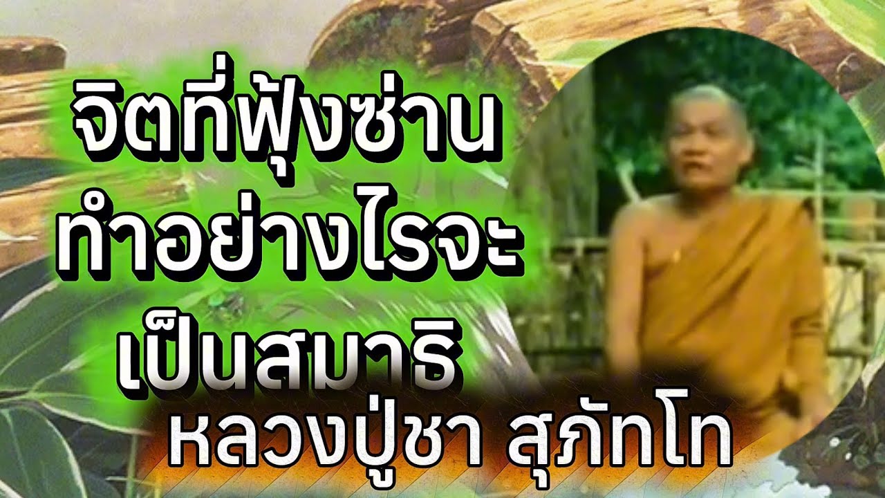 จิตที่ฟุ้งซ่านทำอย่างไรจะเป็นสมาธิ หลวงปู่ชา สุภัทโท(ไม่มีโฆษณาคั่น)