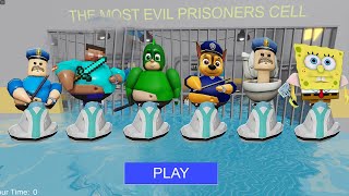 All Games  WATER BARRY'S PRISON RUN Roblox Minecraft Skibidi Toilet Paw Patrol Pj Masks Spongebob