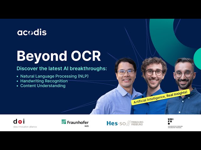 Beyond OCR: Discover the Latest AI Breakthroughs | Webinar Recording | Acodis