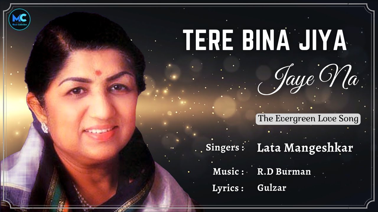 Tere Bina Jiya Jaye Na Lyrics   Lata Mangeshkar  RIP  Vinod M Rekha  90s Romantic Hindi Songs