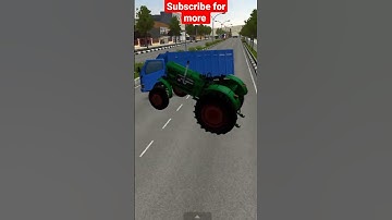 #shorts | Tractor Mod | BUSSID | crossing Divider | Android game | 3d game | bussid tractor mod