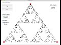Lloyds livecode project to build the sierpinski gasket