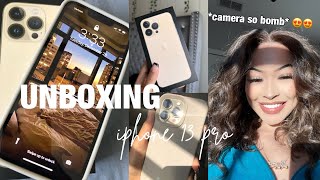 NEW GOLD IPHONE 13 PRO UNBOXING + CAMERA TEST