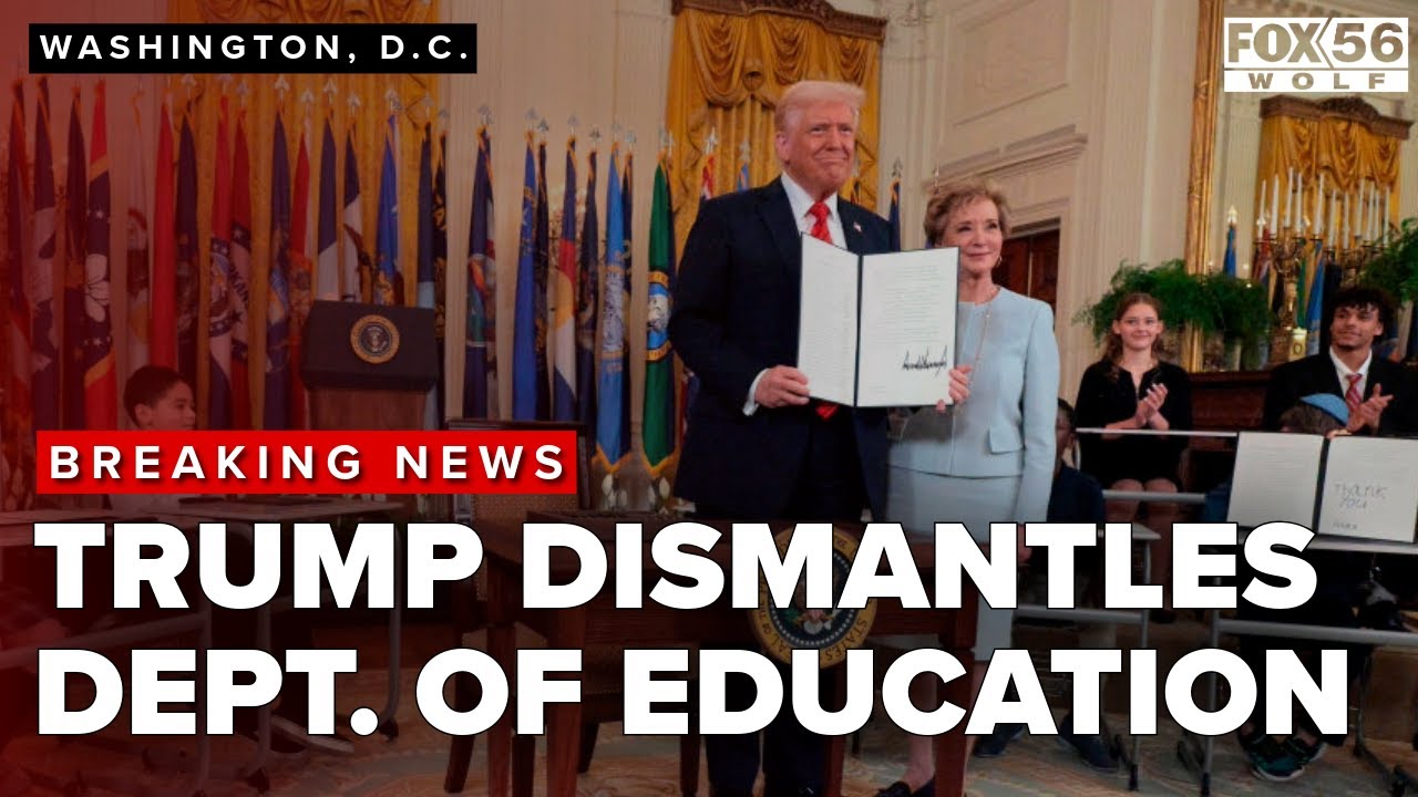 BREAKING NEWS: Trump signs order dismantling Department of Education ...