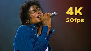 Michael Jackson Man In The Mirror - Bad Tour 1988 4K 50fps