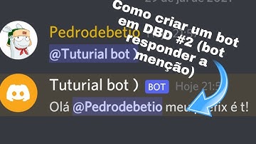 como criar um bot em DBD!! #2 (BOT RESPONDER A MENÇÃO)