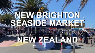 Christchurch New Brighton Seaside Market | 4K | Christchurch | South Island | New Zealand