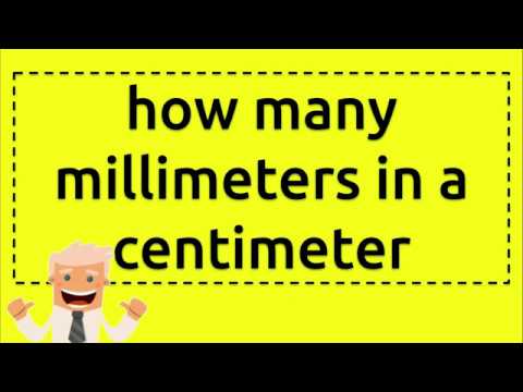 how many millimeters in a centimeter - YouTube