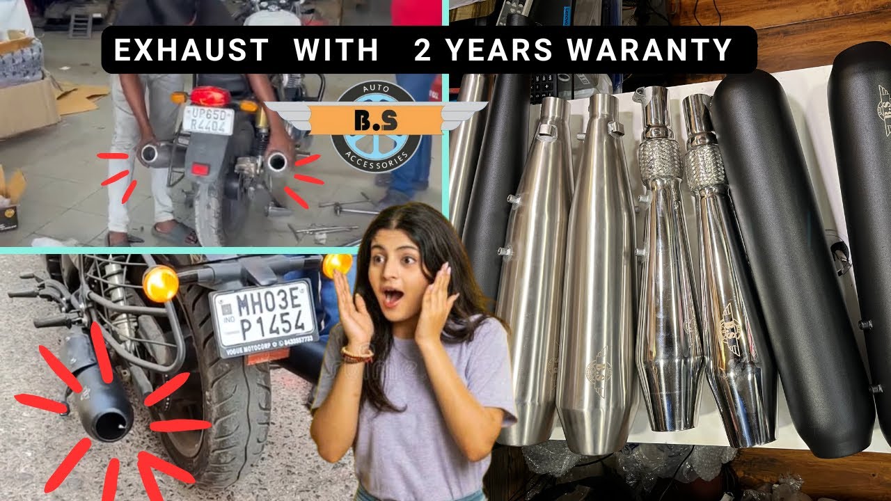 New Exhaust system for Royal Enfield | Jawa | Bullet | BS Auto Accessories