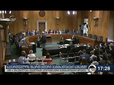 სენატში გაკეთებულ განცხადებებს თბილისში აფასებენ