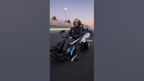 AI-generated Steven hawkin in an F1 race #AIVerse #Sora2 #AIshorts