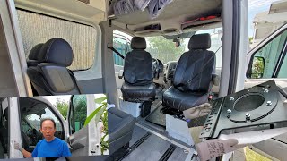 How to install aftermarket swivel seat base for Sprinter van