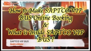 How To Make VIP SAPTCO Online Booking & Inside SAPTCO VIP Bus