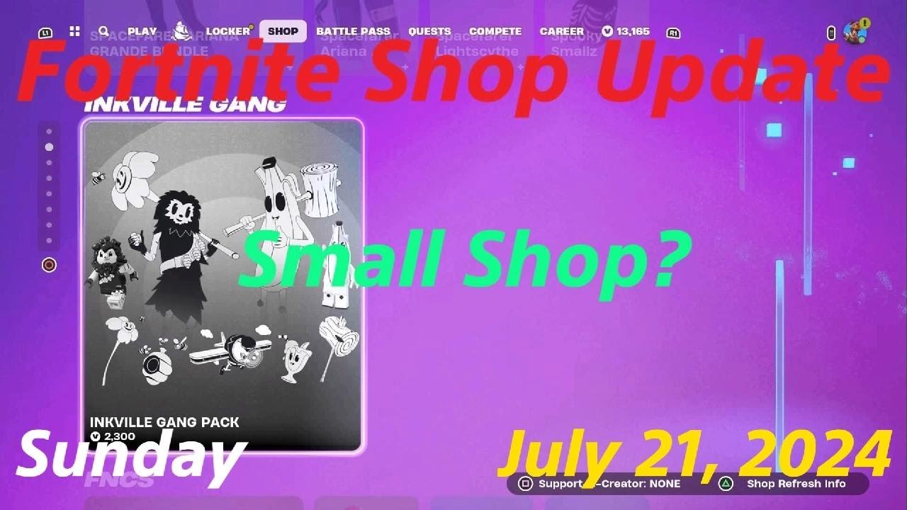 *NEW* Inkville Gang, Pirates of the Caribbean, + More - Fortnite Shop Update - July 21, 2024