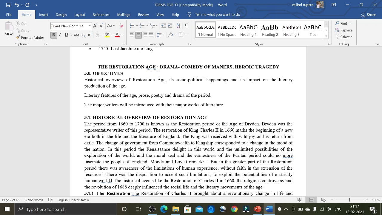 Restoration Drama- Comedy of Manners and Heroic Tragedy 🔥