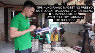 TIPS KUNG PANO MAGSET NG PRESYO NG ITLOG ATMAGKANO ANG POSIBLENG KITAIN SA LAYER POULTRY FARMING