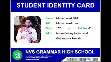 How to Make ID Card Design in Microsoft Word with Barcode @Btechwireofficial