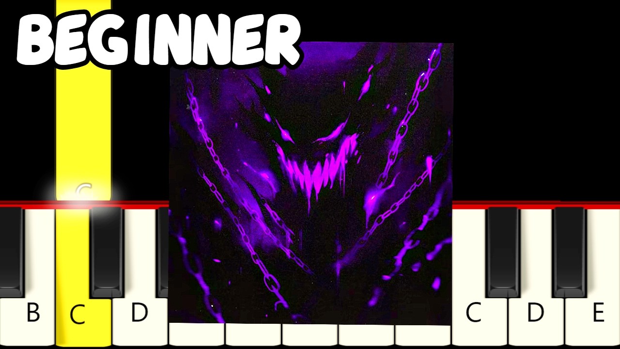 DON'T STOP - GLXXMSTRIDER Slowed Phonk - Fast and Slow (Easy) Piano Tutorial (Melody only) Beginner