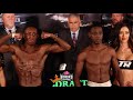 BRUCE &#39;SHU SHU&#39; CARRINGTON VS LUIS POROZO WEIGH-IN AND FACE OFF! | TAYLOR VS LOPEZ UNDERCARD