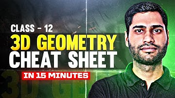 3D Geometry:  Master The Chapter in Minutes - BOARDS 2025 🎯II MUST WATCH✅II