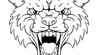 Wolf. Coloring Book for Adults