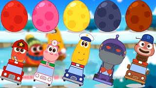 Bingo Song Baby song Surprise Egg With Car Stamp Transformation play - Nursery Rhymes & Kids Song