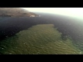 Nuevas imágenes de la mancha de emisiones volcánicas en la costa de El Hierro