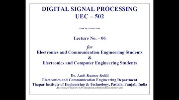 DSP_LECTURE_06 on (Discrete-Time Signal-Processing)