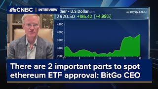 There are 2 important parts to spot ethereum ETF approval, BitGo CEO says