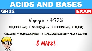 Acids and Bases Grade 12 Exam Questions