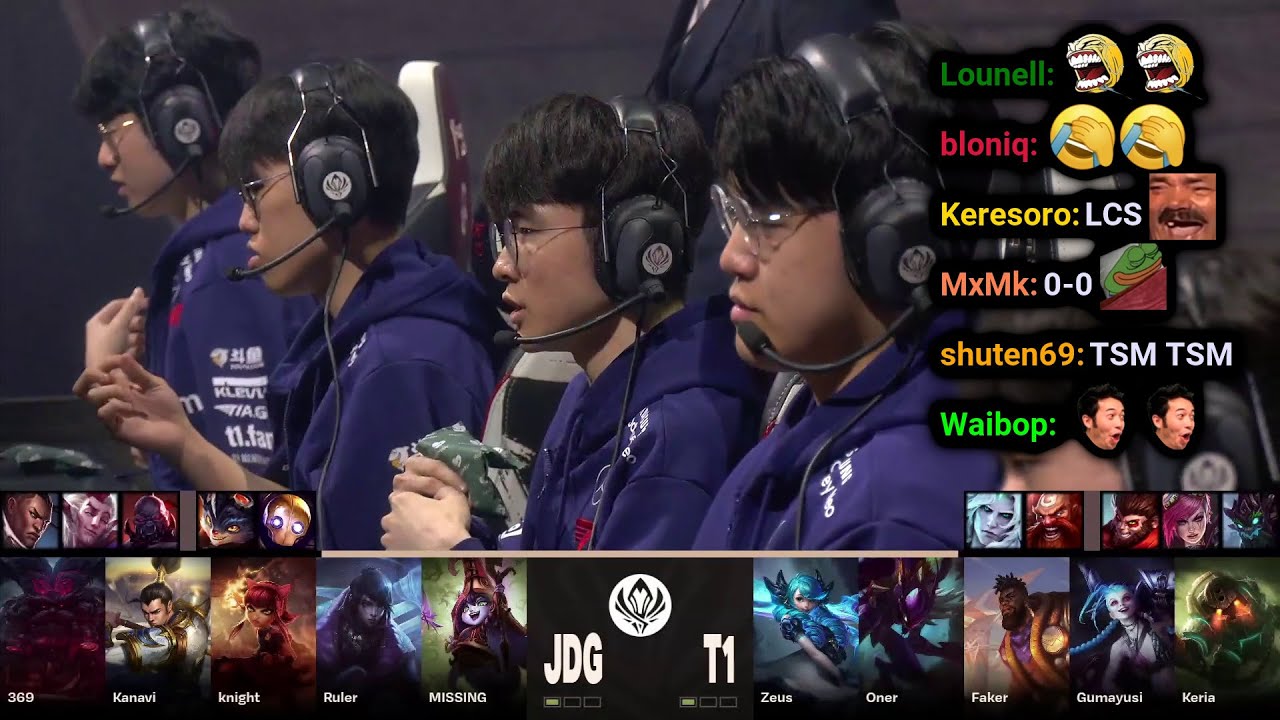 JDG vs T1 - Game 3 | 2023 MSI Bracket Day 9 | Twitch VOD with Chat